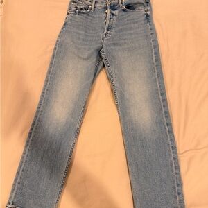 MOTHER Light Blue Straight Jeans